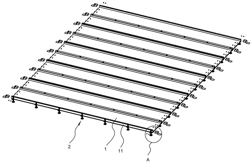 Modular structure for collecting radiant floor heating pipelines and connection and installation methods of modular structure for collecting radiant floor heating pipelines