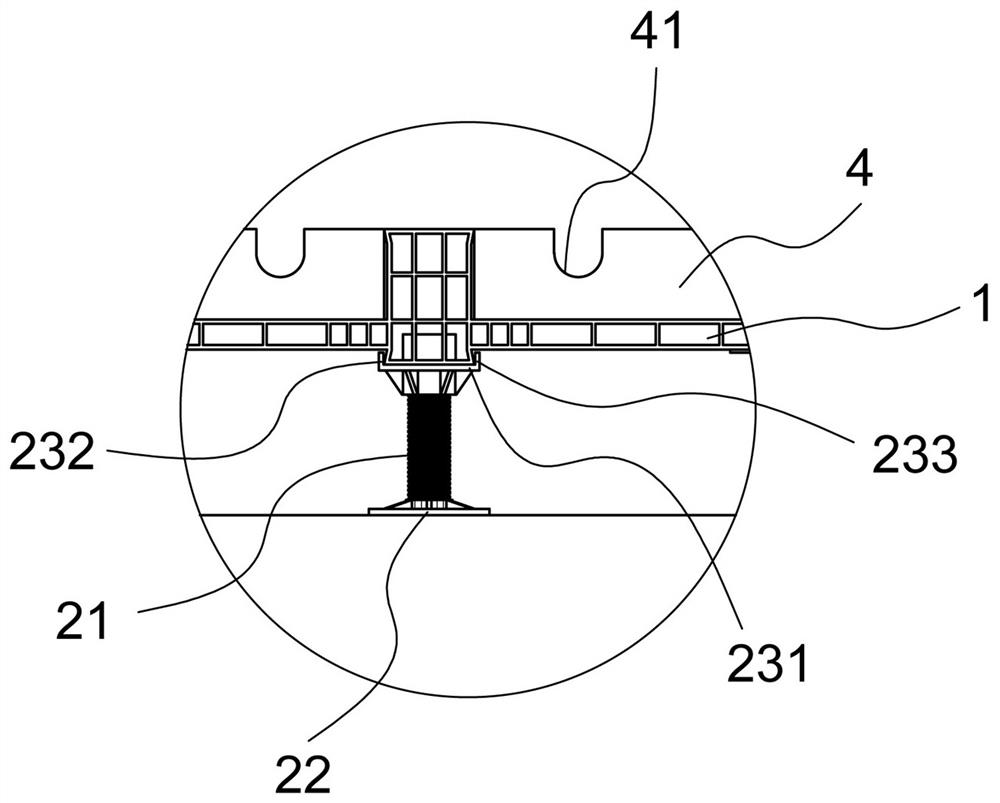 Modular structure for collecting radiant floor heating pipelines and connection and installation methods of modular structure for collecting radiant floor heating pipelines