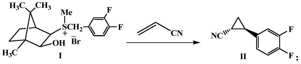 Method for preparing important midbody (1R,2S)-2-(3,4-difluorinated phenyl) cyclopropylamine of ticagrelor