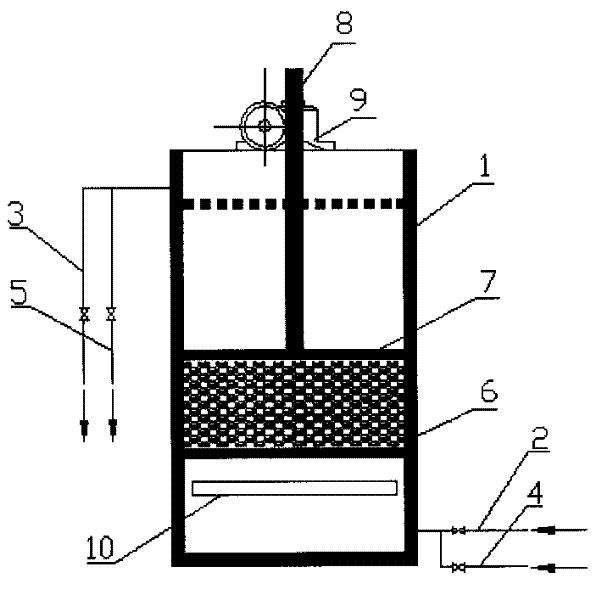 Upflowing and compressable filtration system