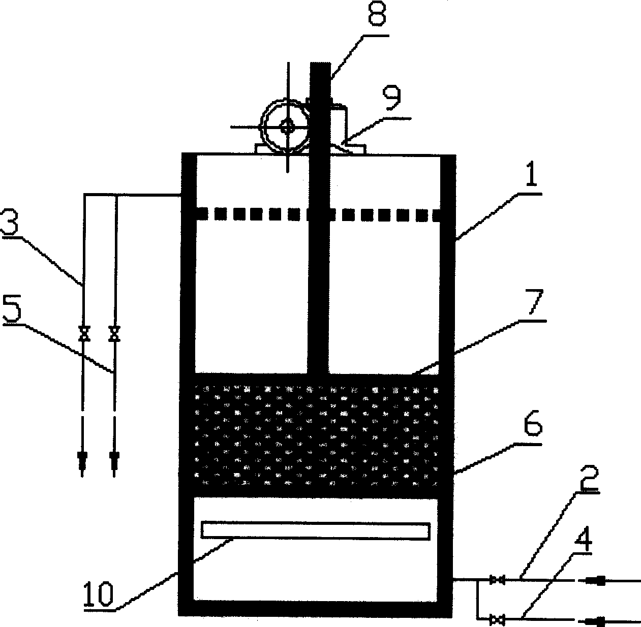 Upflowing and compressable filtration system