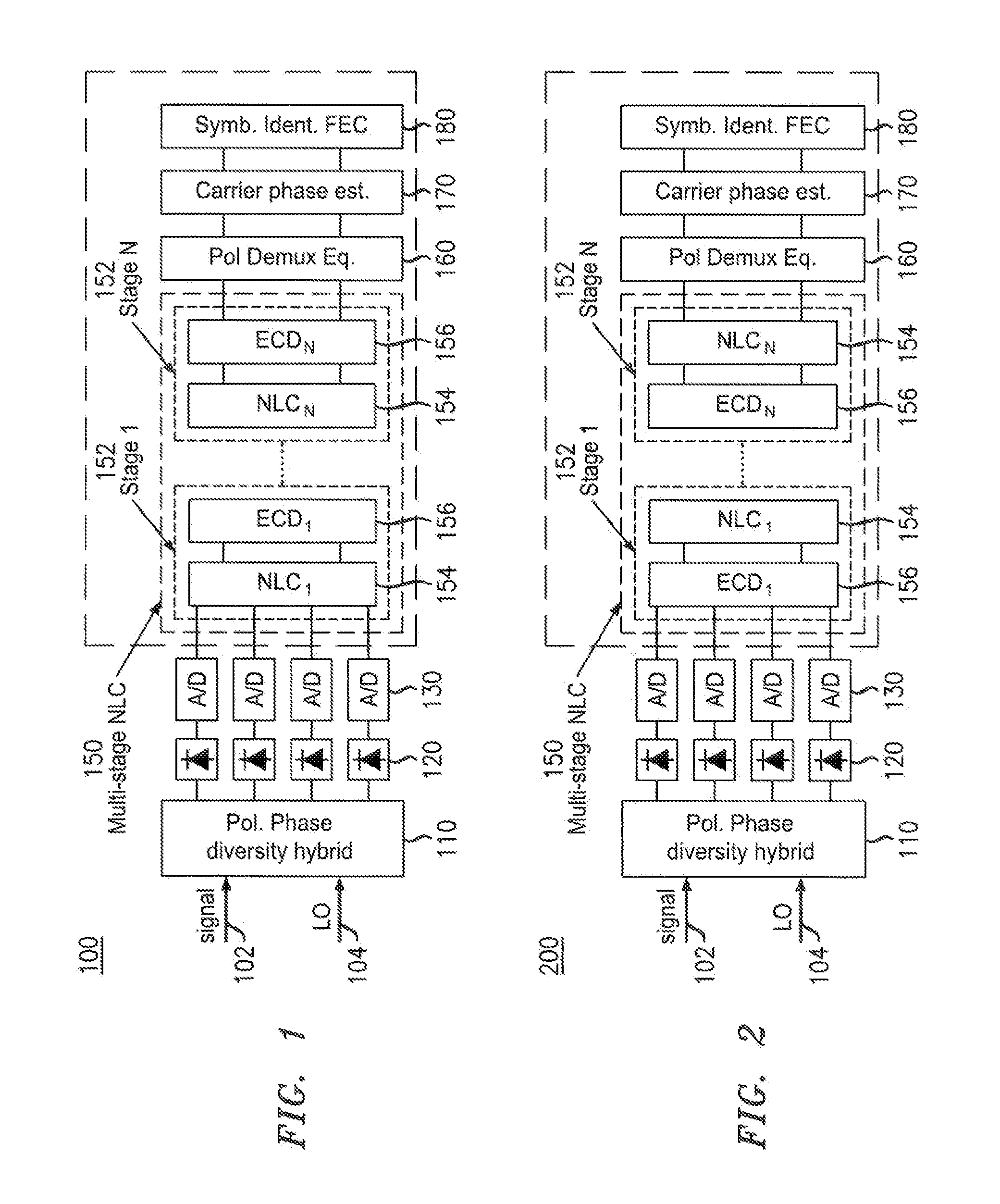 Electronic Nonlinearity Compensation For Optical Transmission Systems