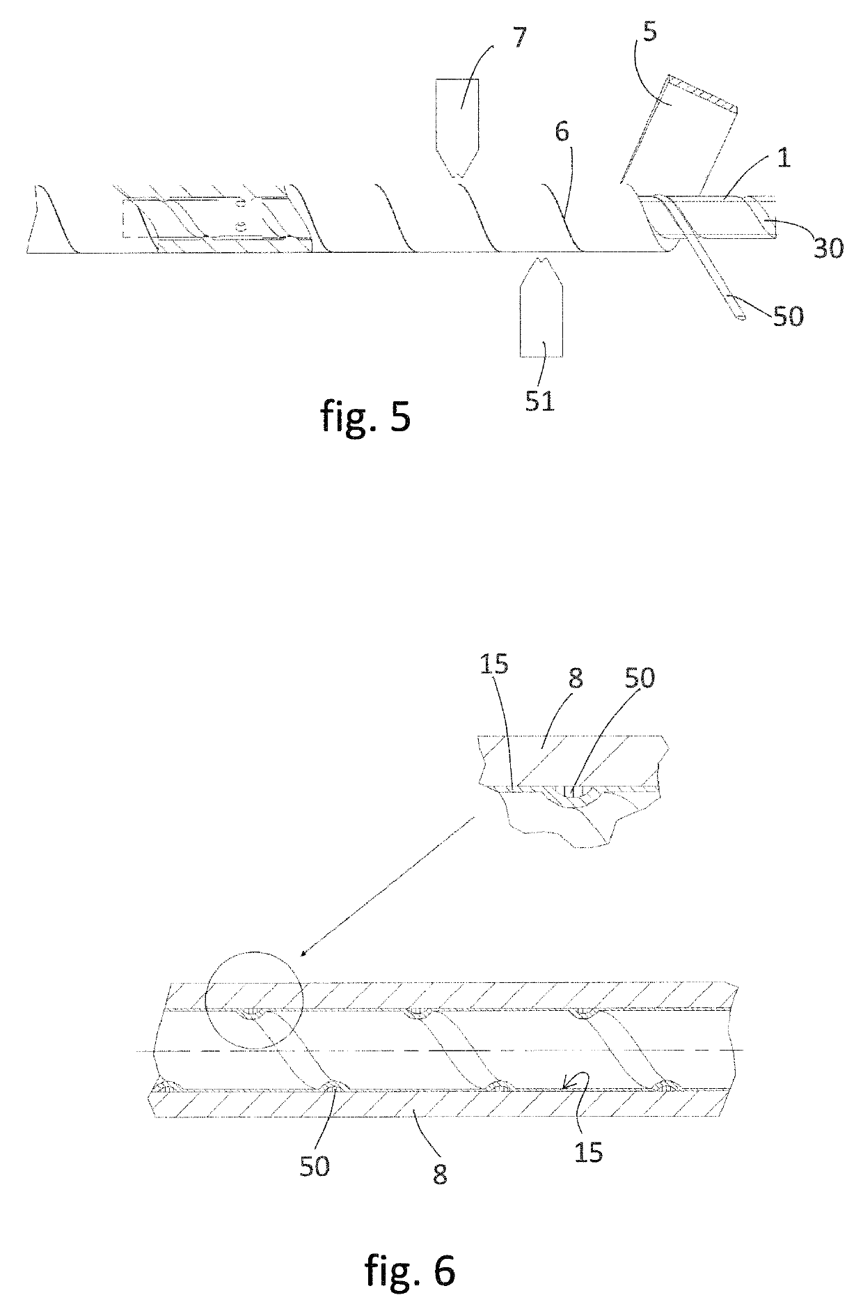 Tubular membrane with a helical ridge, as well as a method and apparatus for producing such a tubular membrane