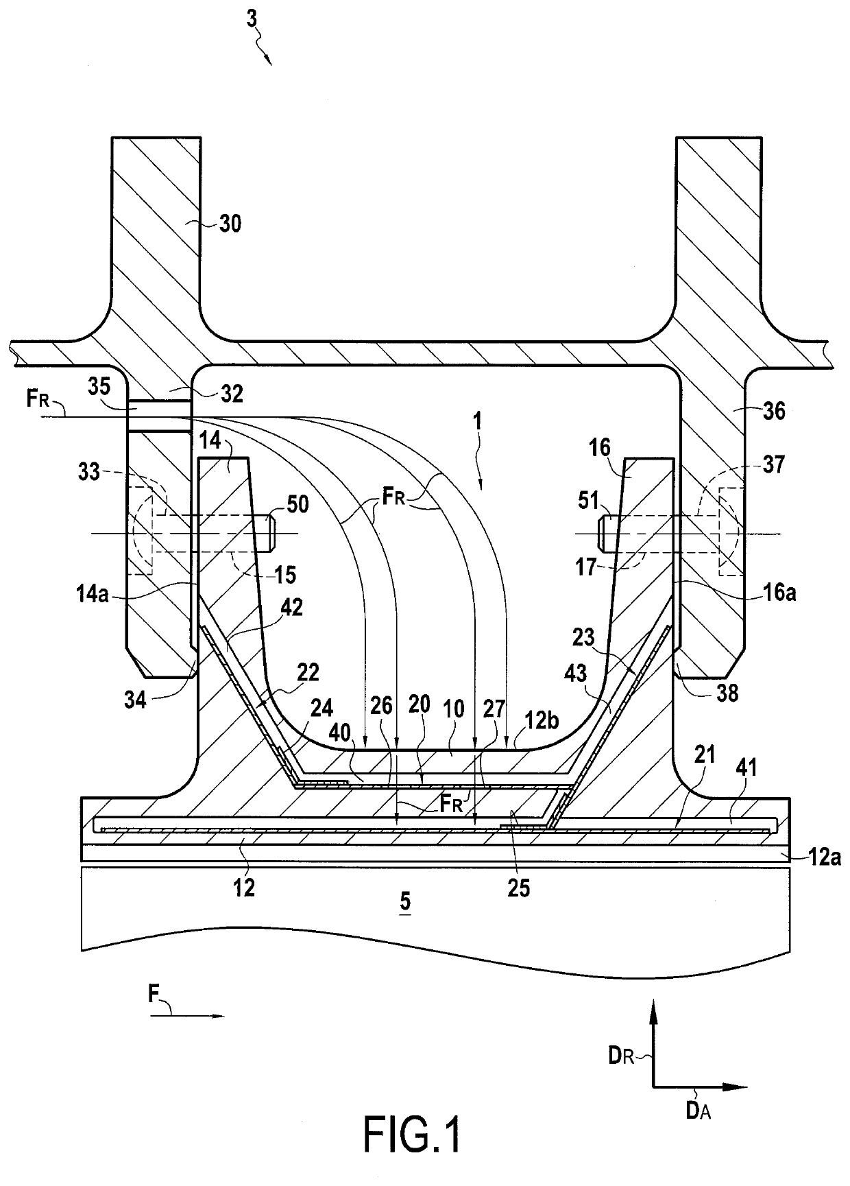 Turbine ring assembly with inter-sector sealing