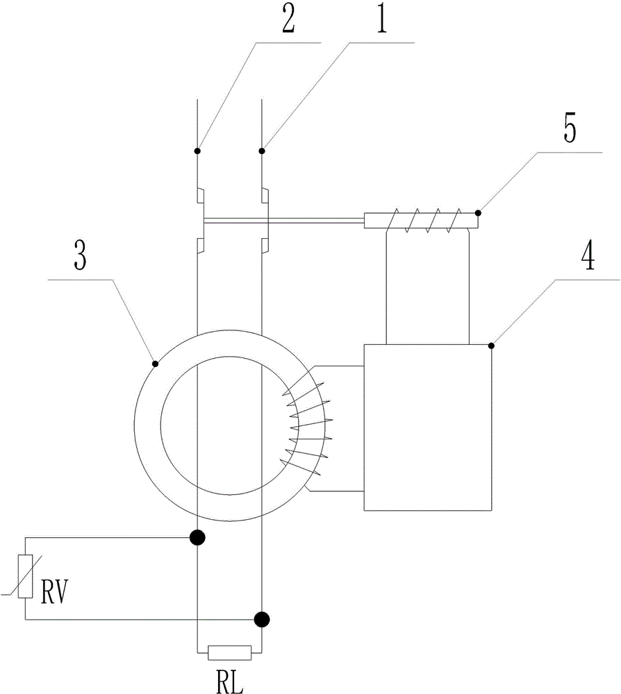 Lightning preventing type residual-current circuit breaker