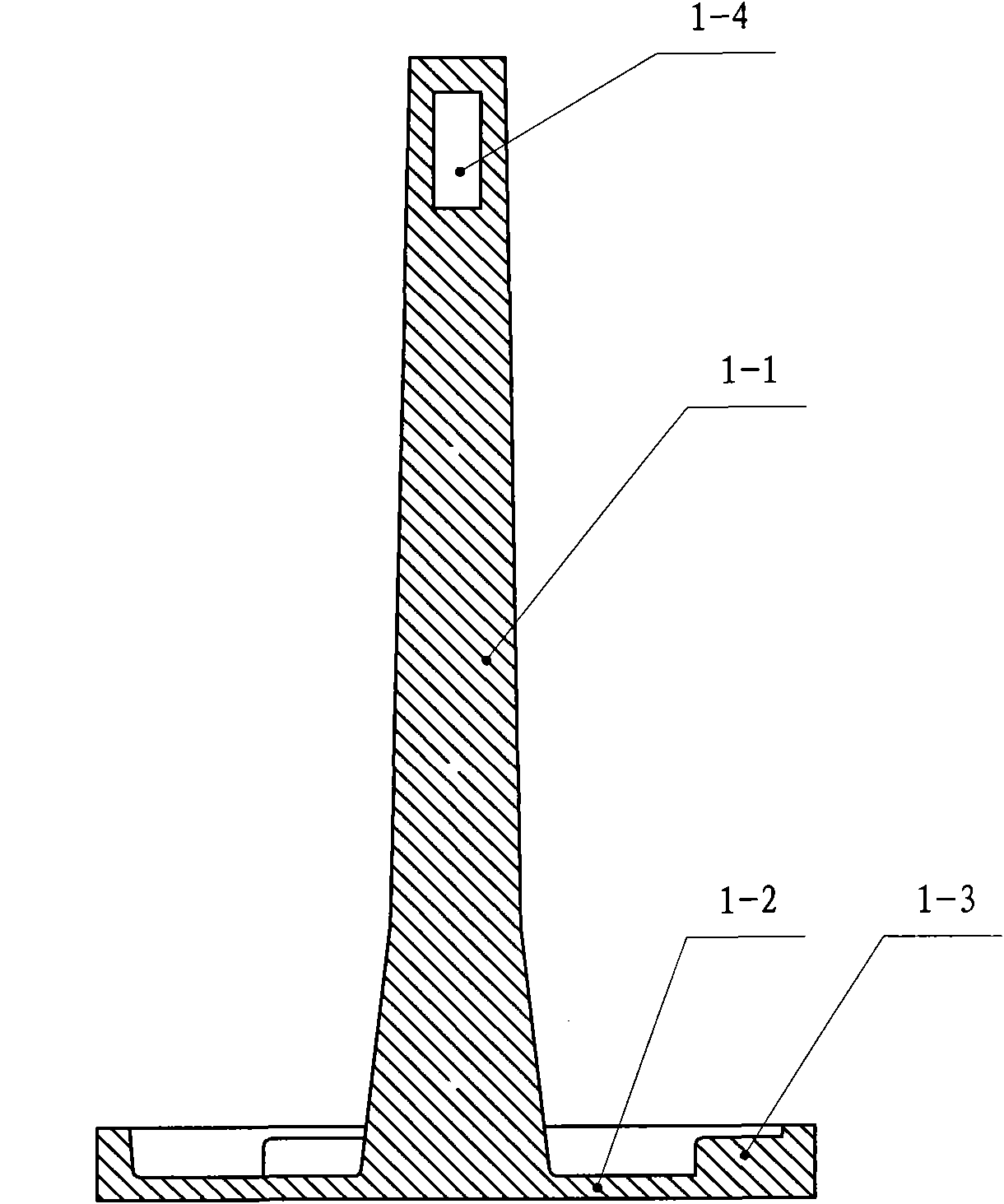 Heavy wheel cast bottom mold making core supporting disc, device and process