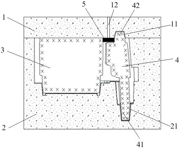 Casting mold and positioning method for setting auxiliary positioning device for vertical sand core