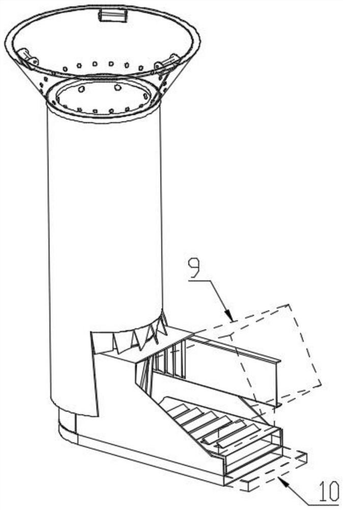 Rotary flame type smokeless firewood gasification furnace