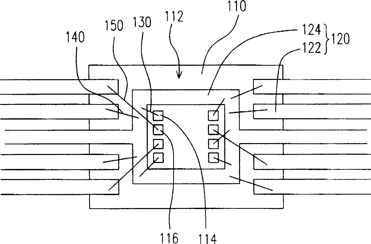 Chip packaging structure and manufacturing method therefor