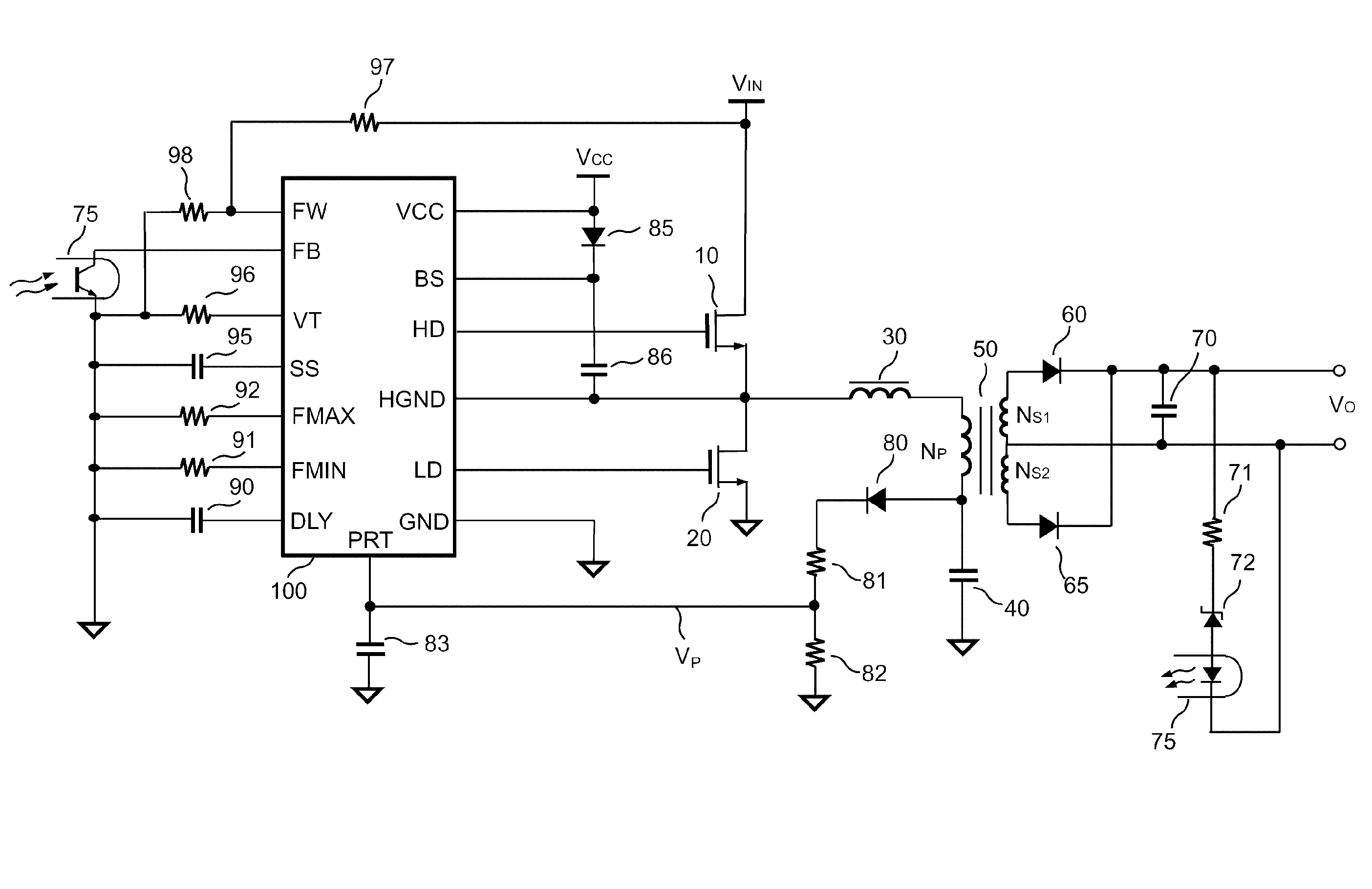 Switching controller for resonant power converter