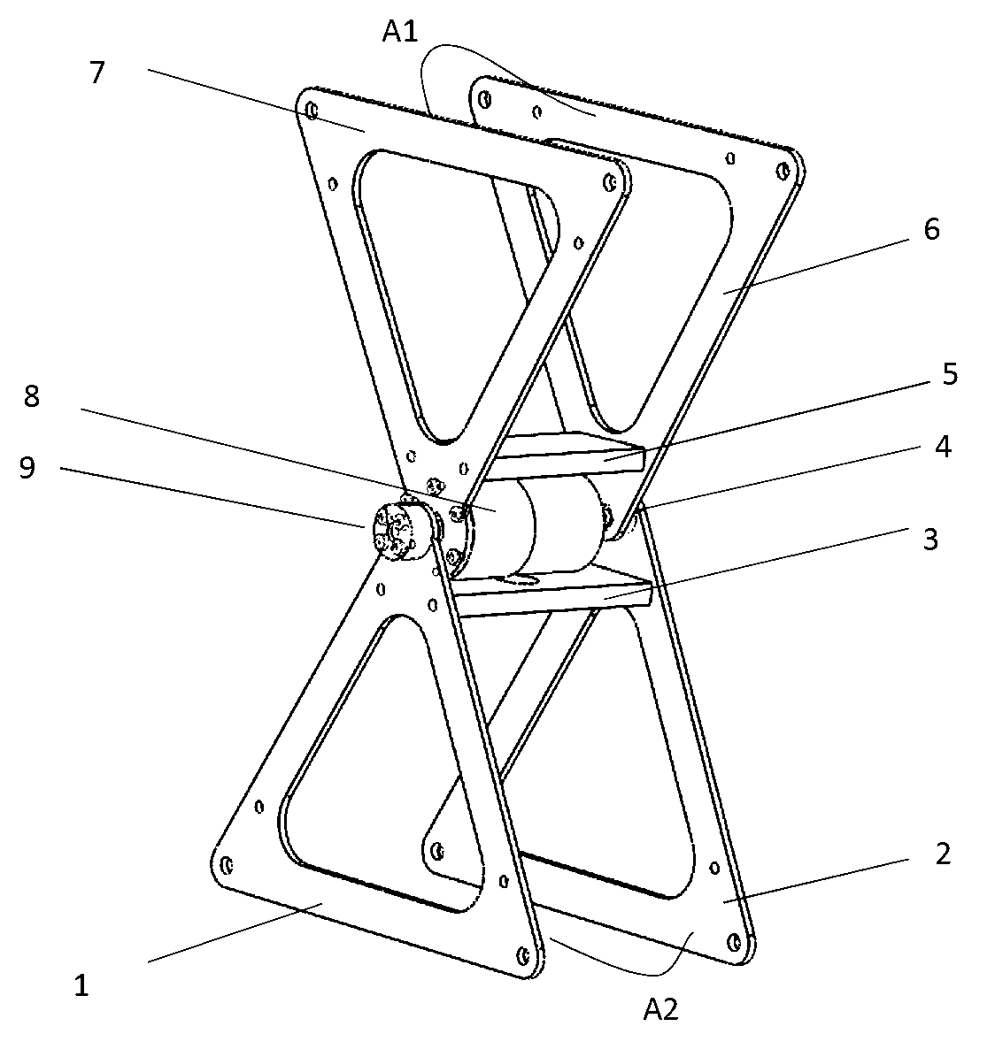 Hexagonal rolling mechanism