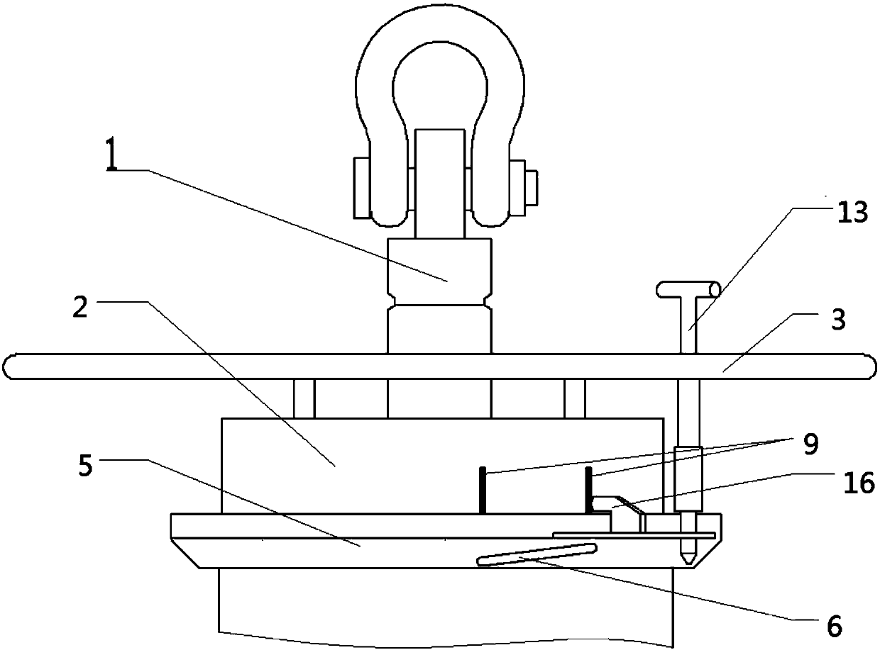 Mechanical subsea production tree picking-up and conveying tool