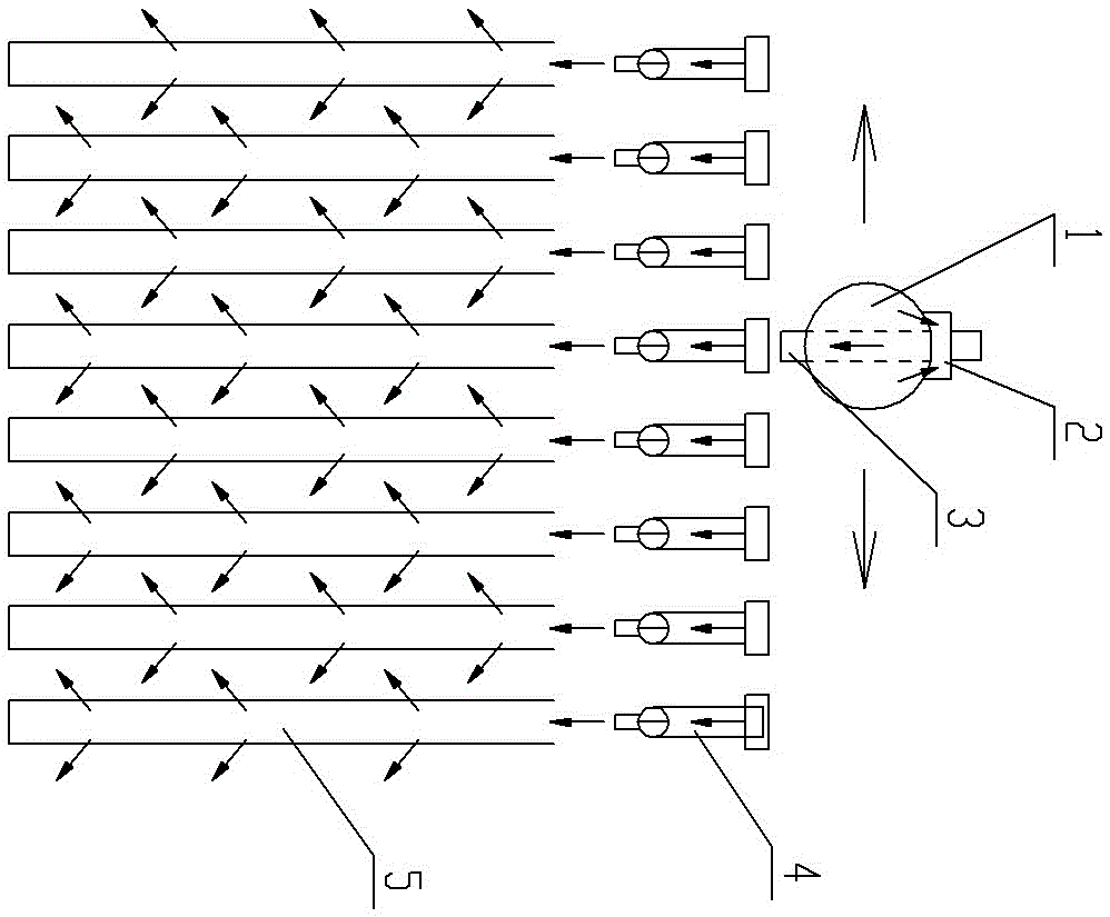 Separate type injection deashing device