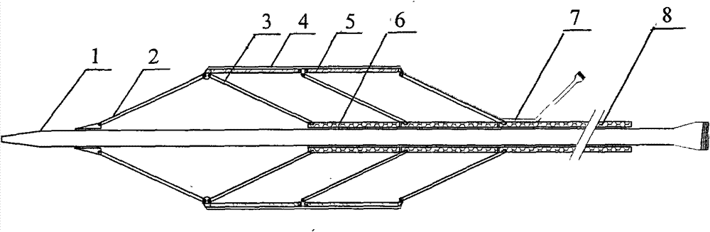 Medical inner support hollow tubular sac catheter