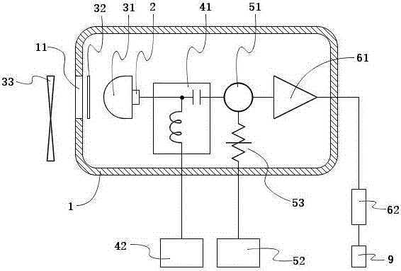 Detector based on signal bias and superconductive niobium nitride bolometer