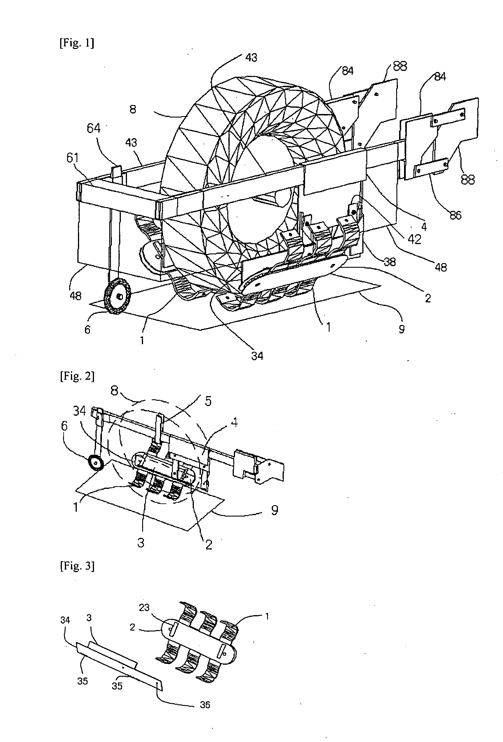 Control device for tread contact conditions of vehicles