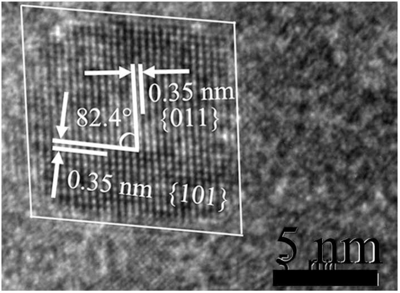 Preparation method of {001} face exposed titanium dioxide nanocrystals