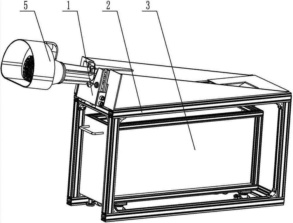 Flexible pulling out device for temperature measuring and sampling probe of steel making robot