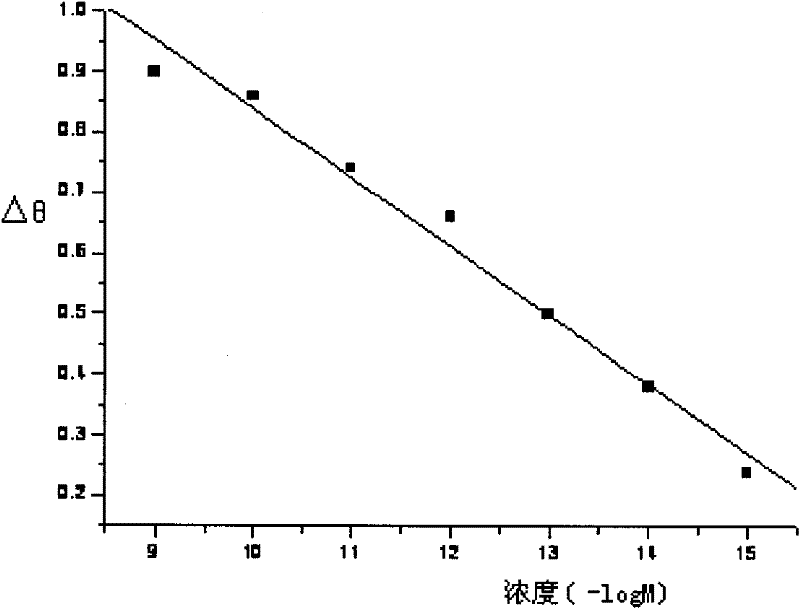 Surface plasma resonance sensor chip and preparation method thereof