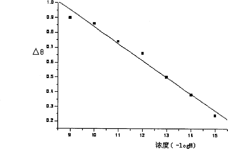 Surface plasma resonance sensor chip and preparation method thereof