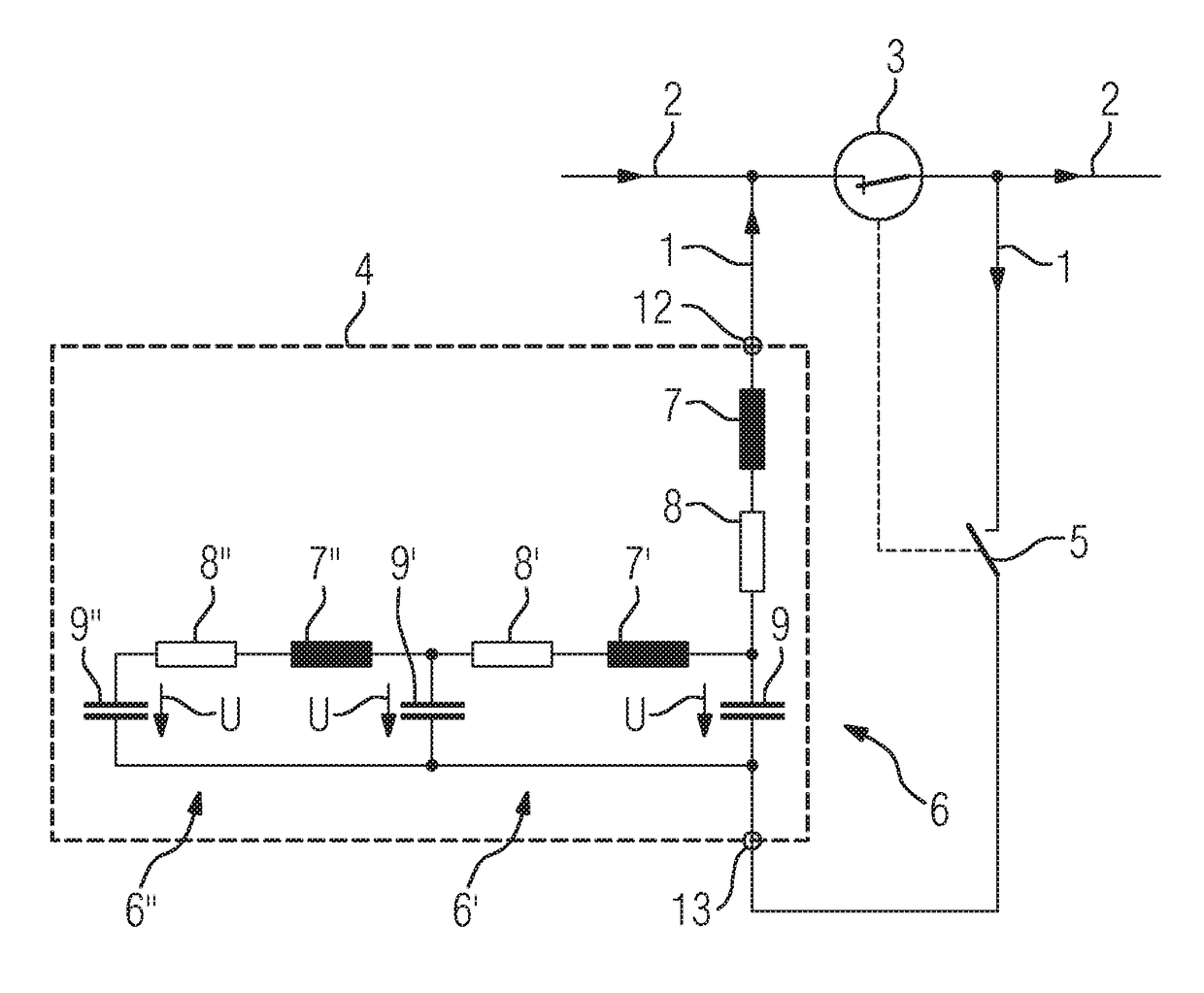 Zero-Current Pulse With Constant Current Gradient For Interrupting A Direct Current