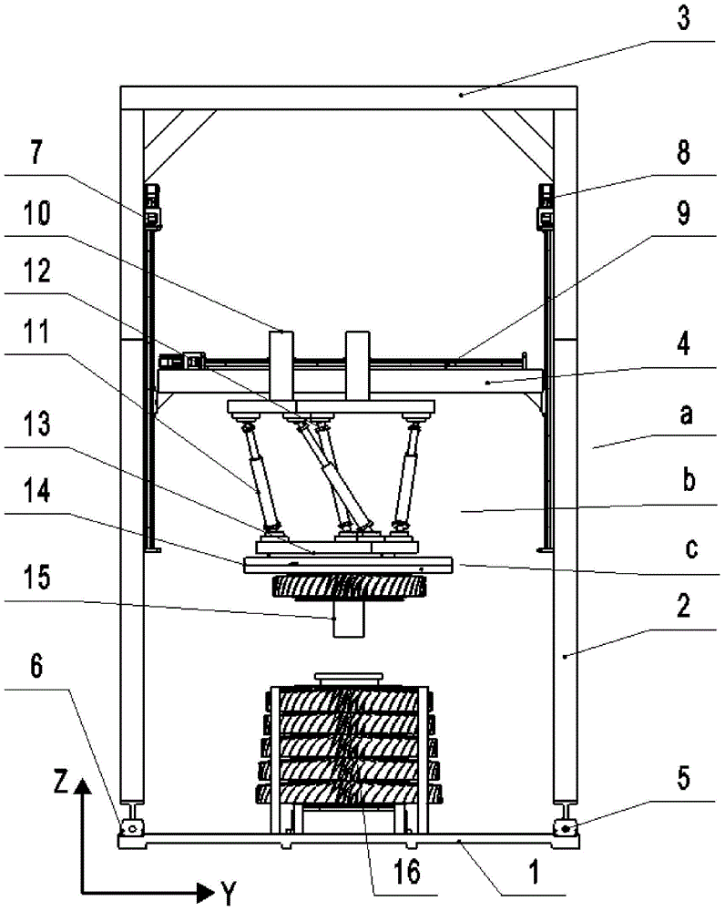 Vertical intelligent high-pressure rotor assembly device with elastic structure