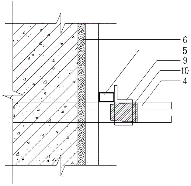 Steel-wood composite formwork and its construction method