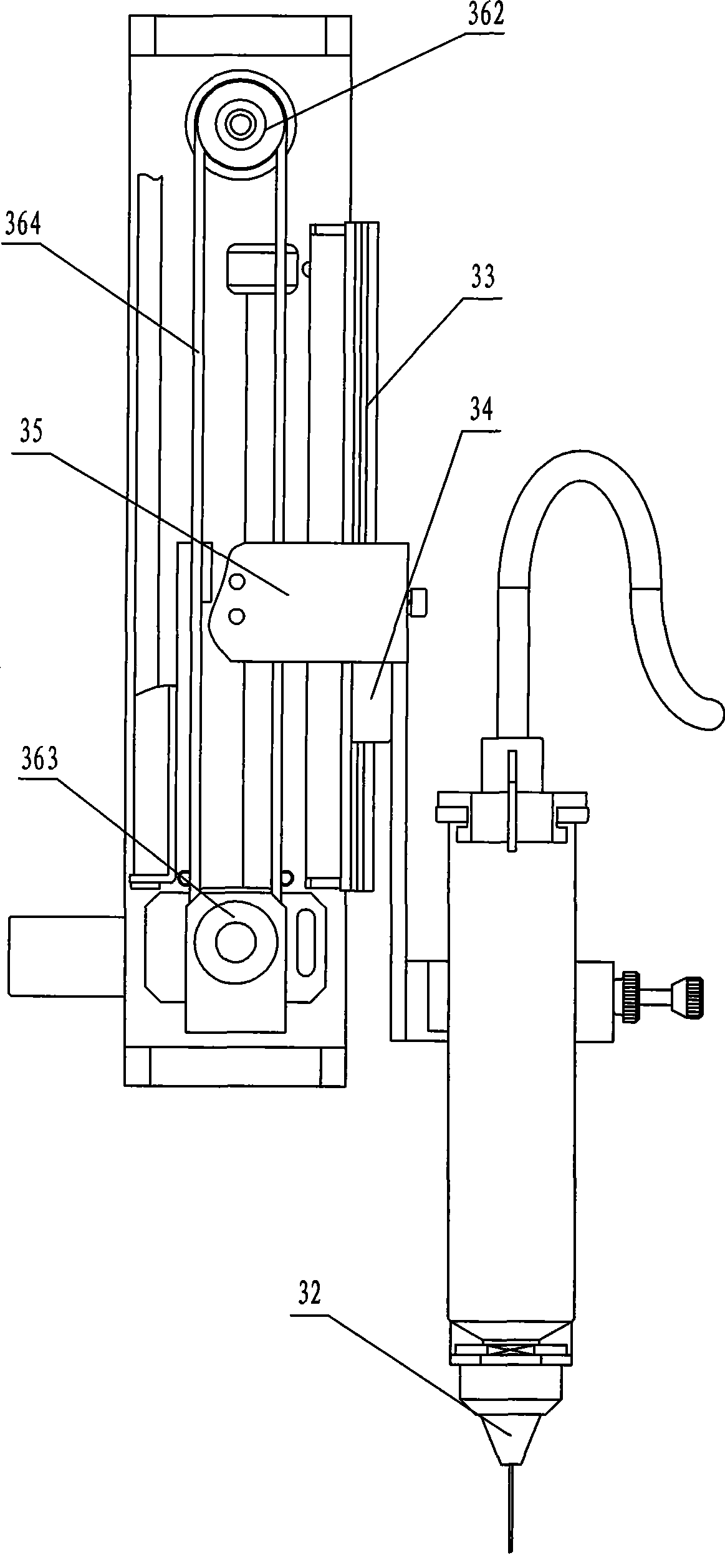 Full-automatic glue-dropping machine