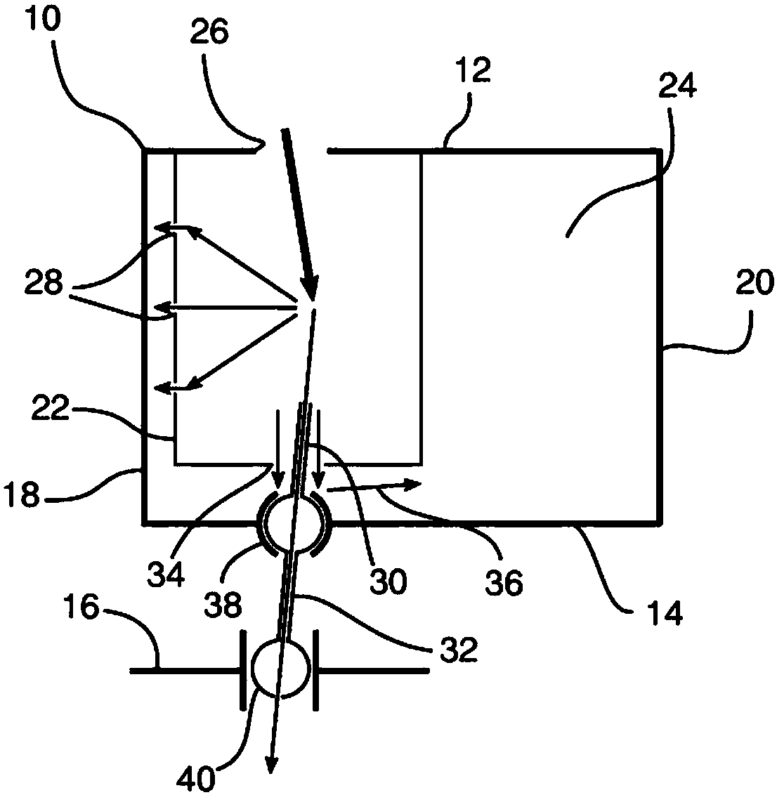 Blade equipped with a cooling system, associated guide vanes assembly and associated turbomachine