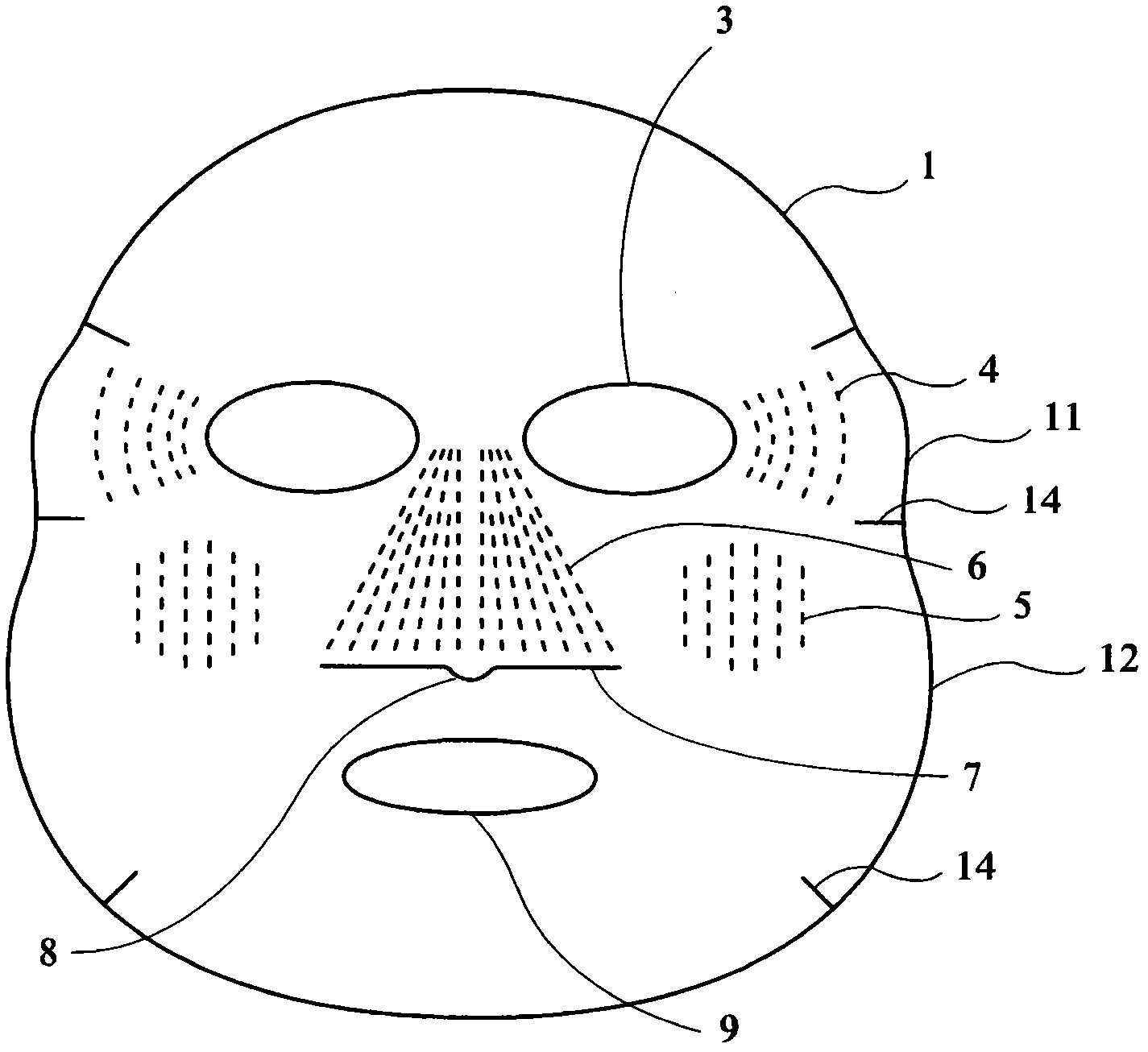 Multi-functional pack face mask corresponding to contours on face and neck