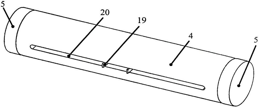 Long permanent magnetism tube centripetally-excited cylindrical low-frequency vibration calibration bench capable of realizing magnetic field tracking compensation