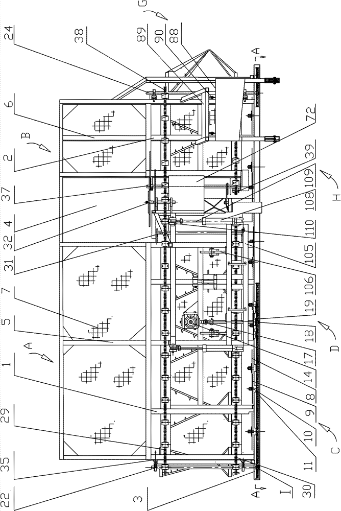 Automatic corn haymaking and laying machine