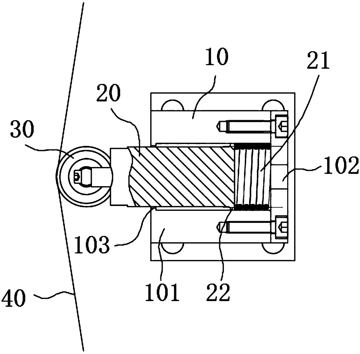 Rope tightness adjusting part and application thereof