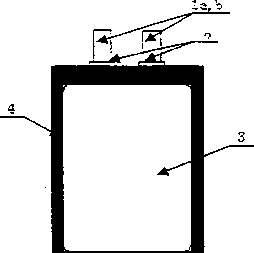 Bag lithium ion battery preparing method and battery thereby