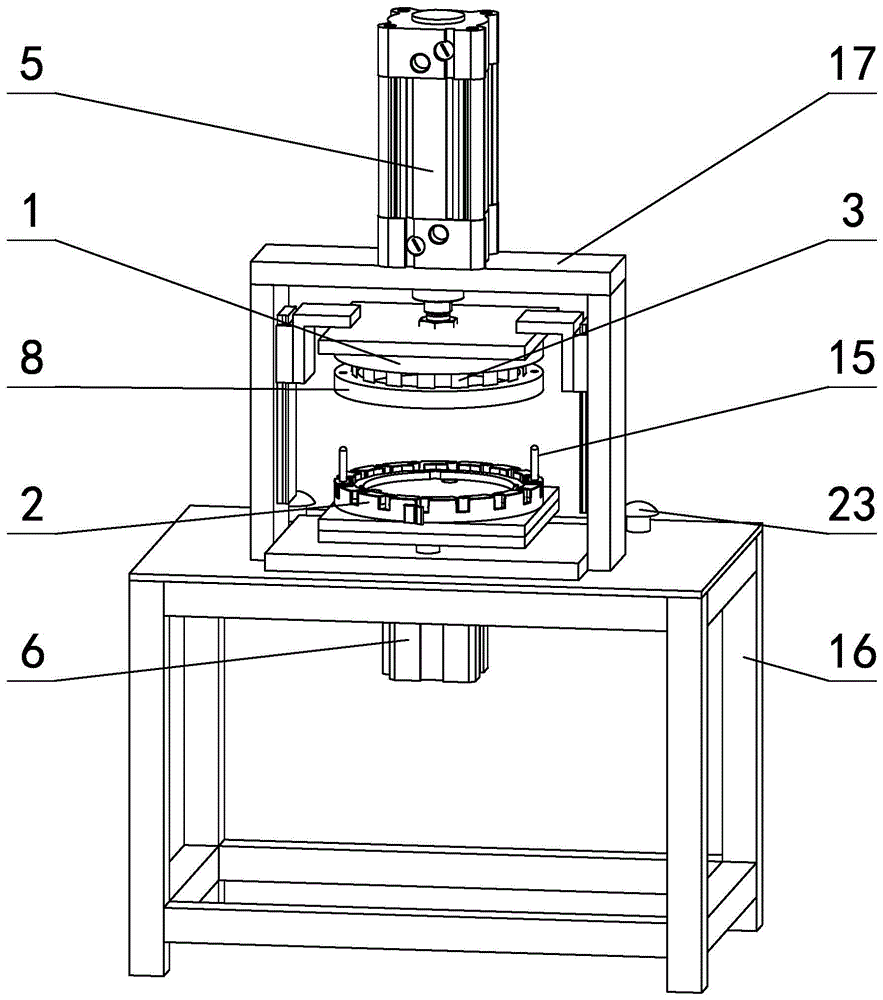 Material head punching device