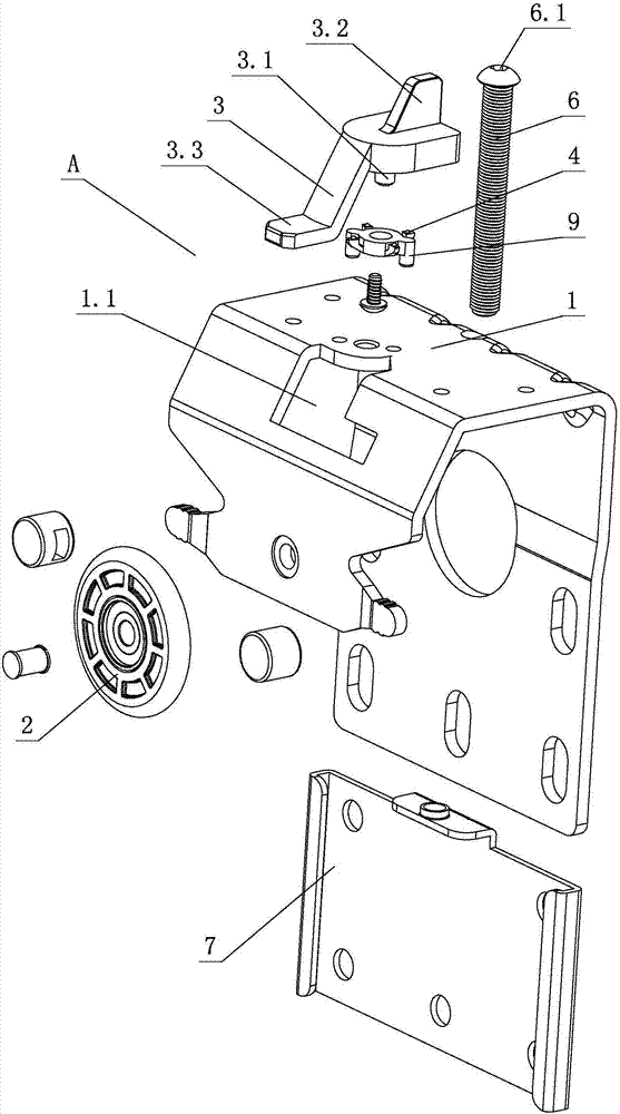 Anti-drop positioning mechanism for furniture sliding door