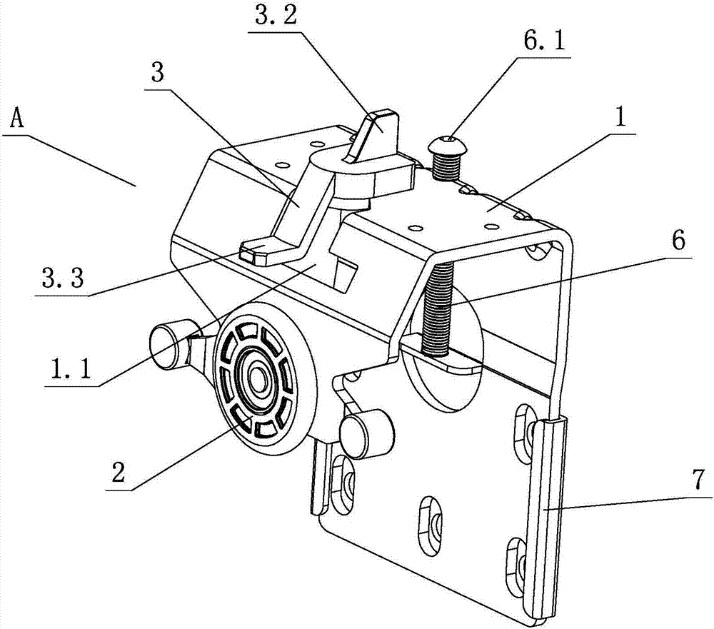 Anti-drop positioning mechanism for furniture sliding door