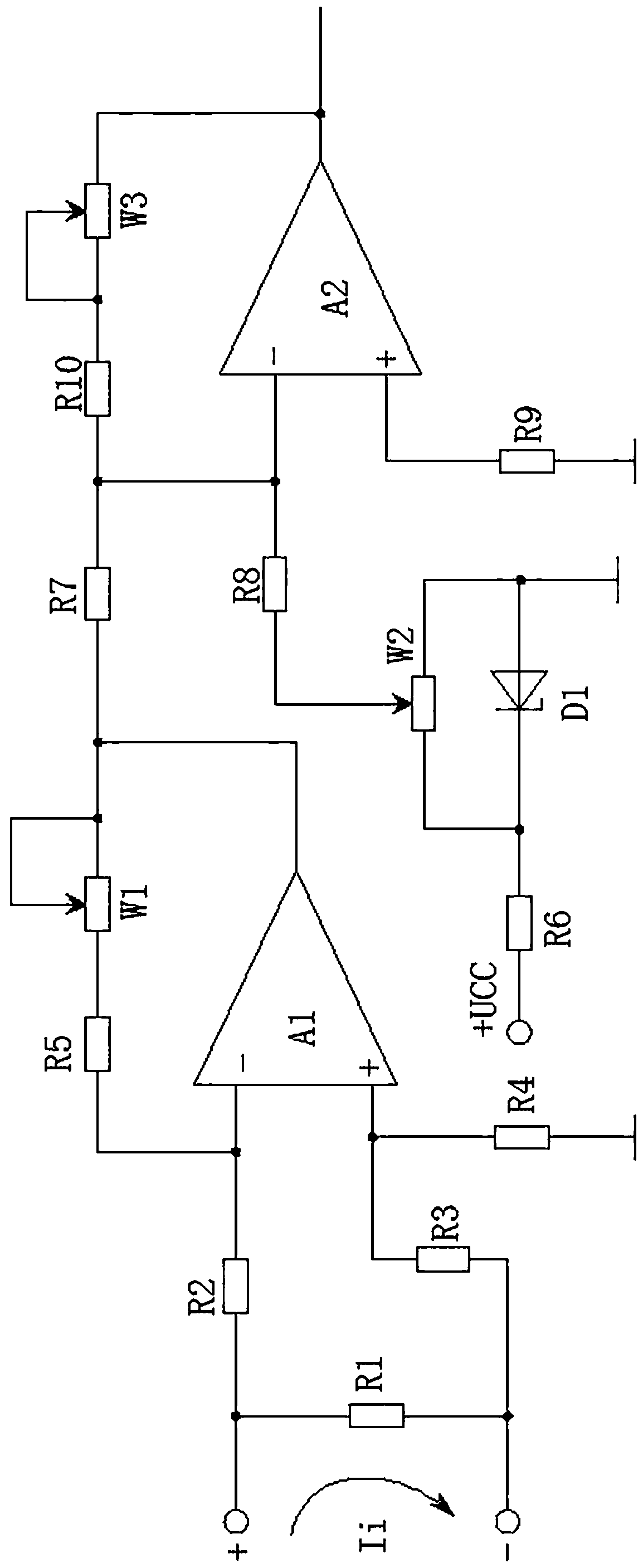 Current-to-voltage conversion circuit applied to commercial concrete production management system