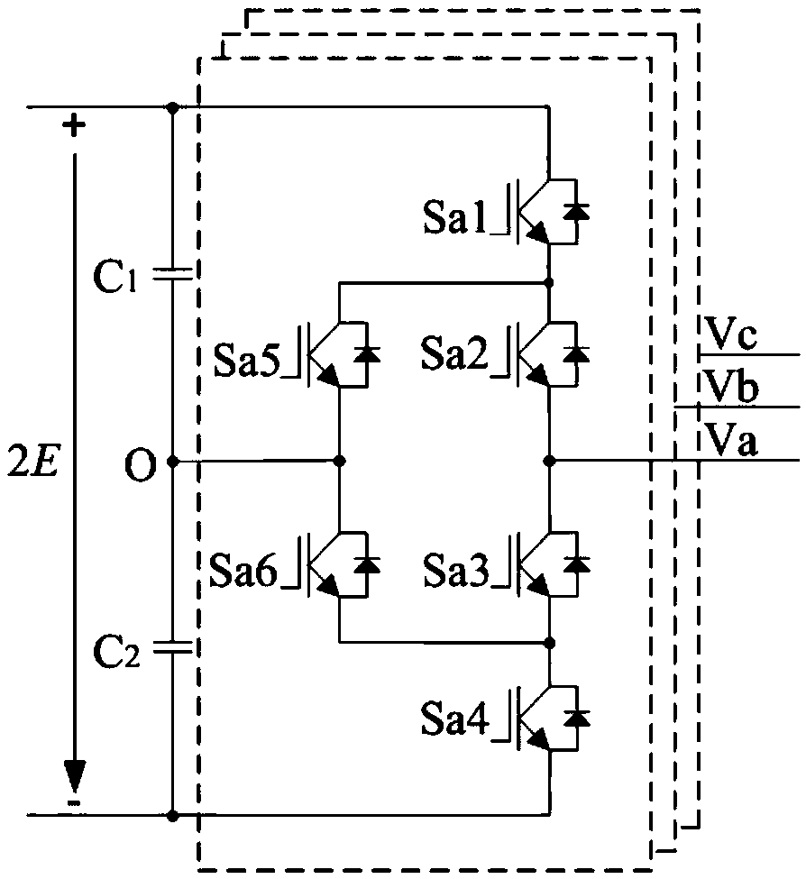 A kind of three-level anpc converter neutral point voltage balance control method