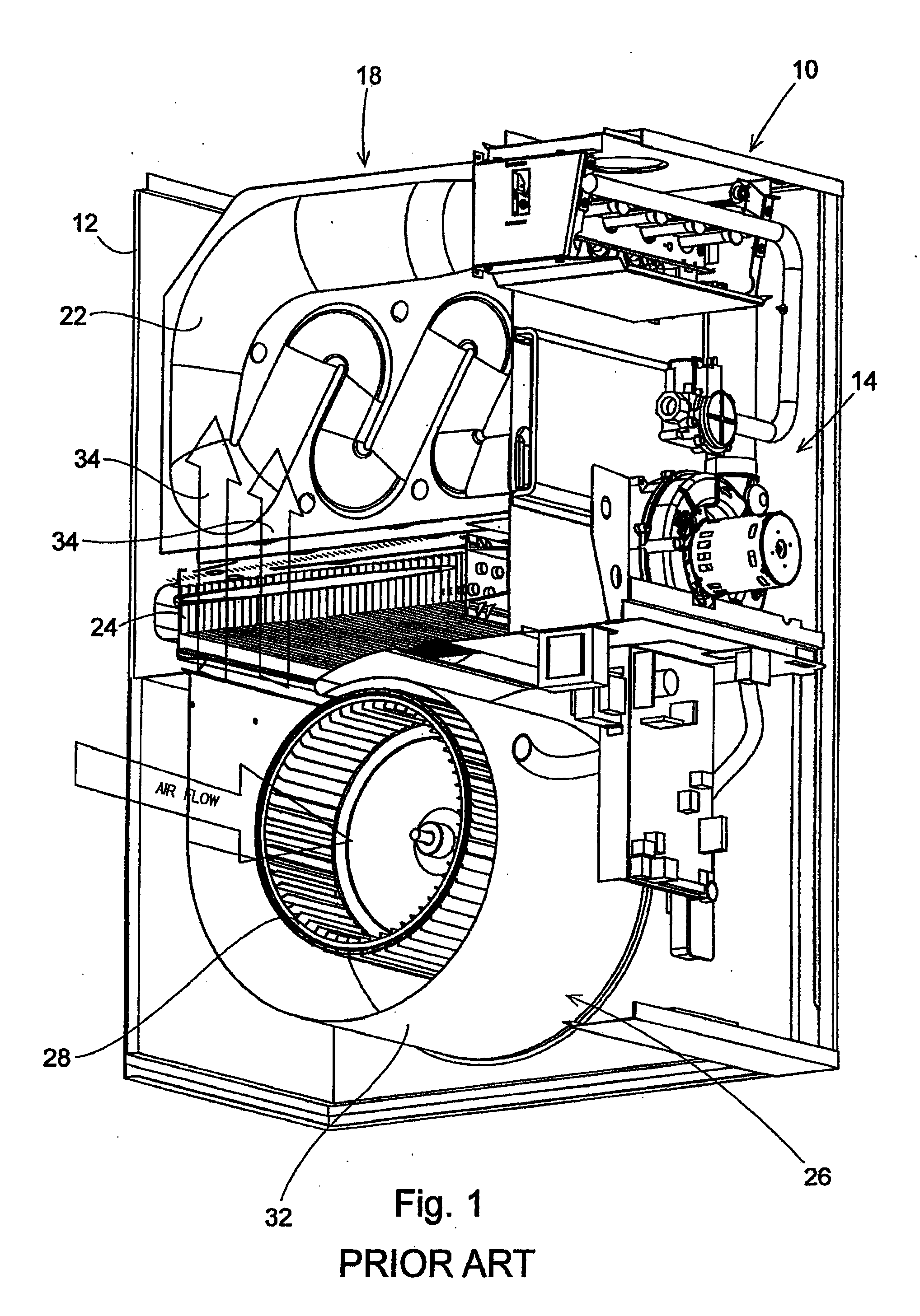 Low Profile, High Efficiency Blower Assembly