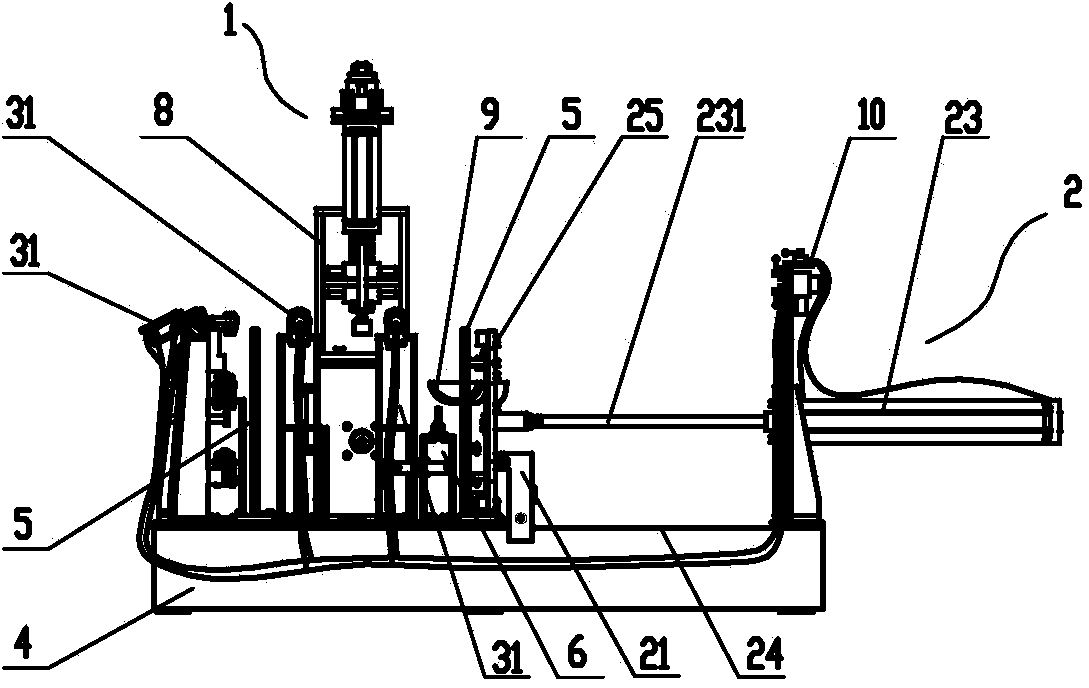 Skateboard pneumatic assembling device