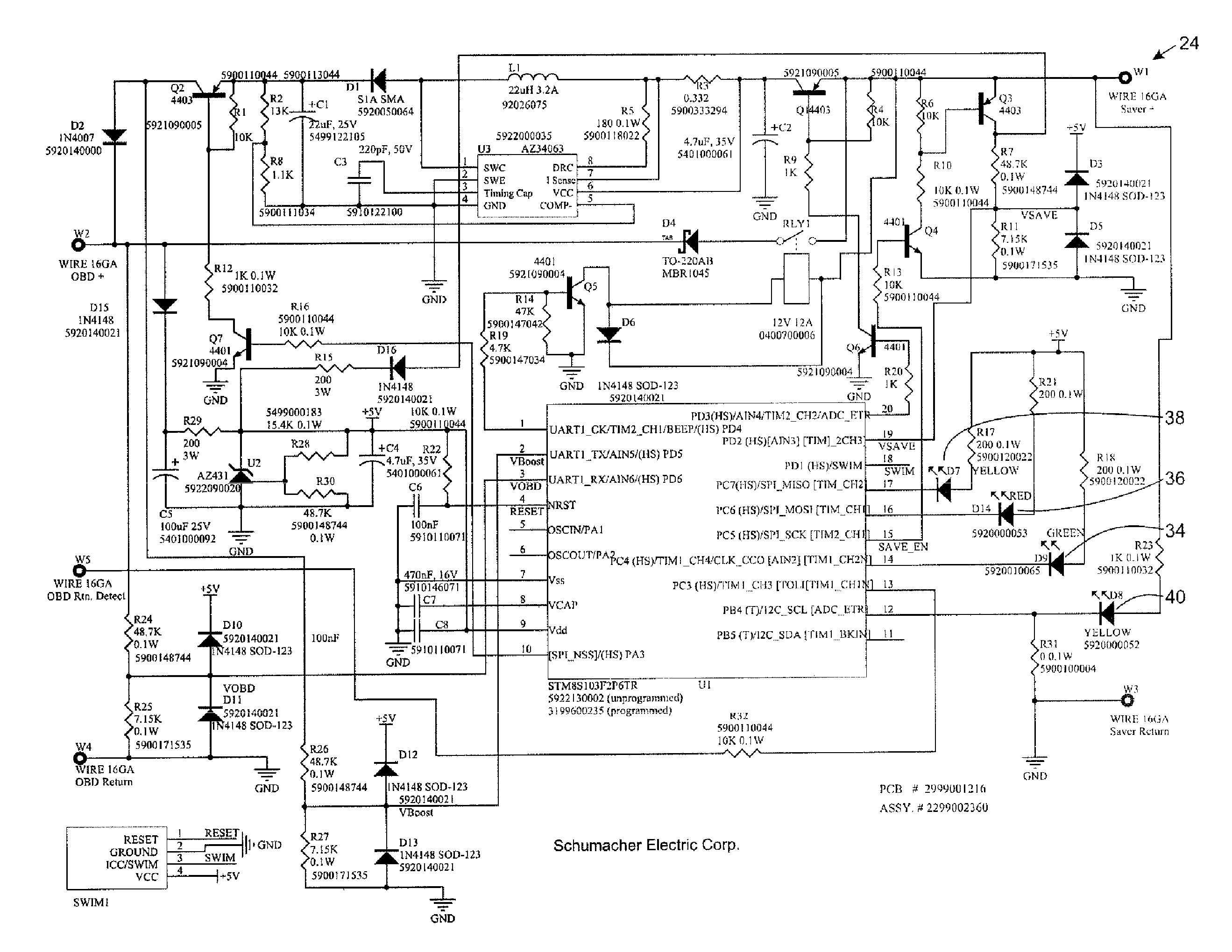 Interconnect Device for Detecting Whether a Vehicle On-Board Diagnostics (OBD) Data Port Includes Circuitry Which Prevents Back Feeding of Power through the OBD Data Port