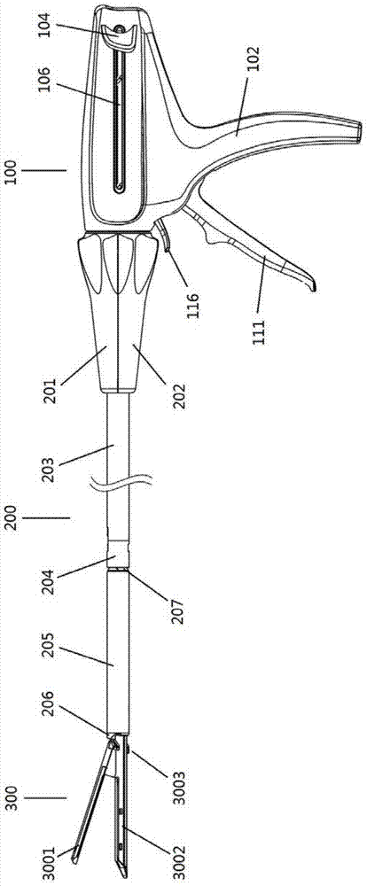 Surgical instrument capable of being operated by signal hand
