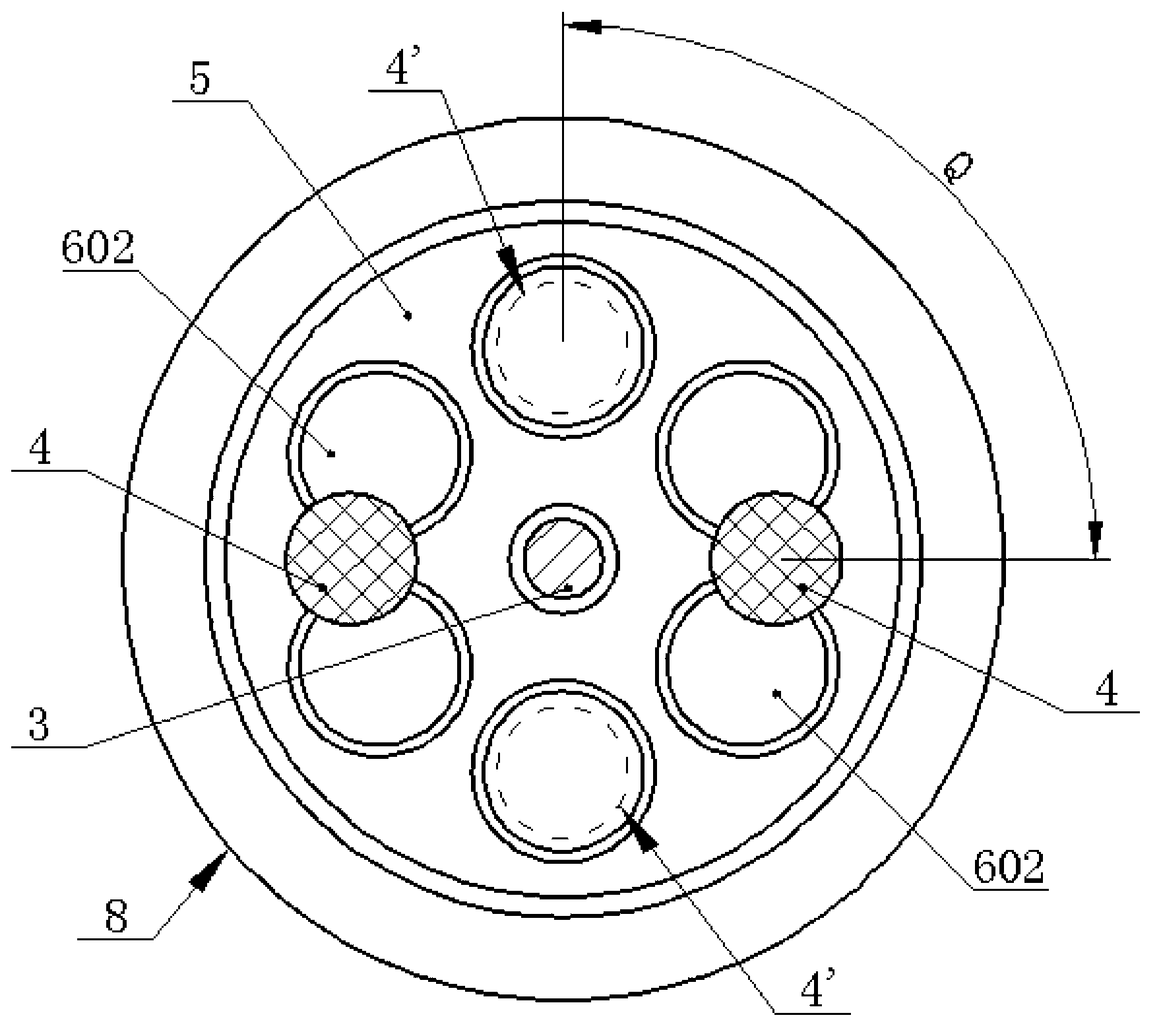 Magnetic force coupling axial excitation-based rotary disk type piezoelectric generator