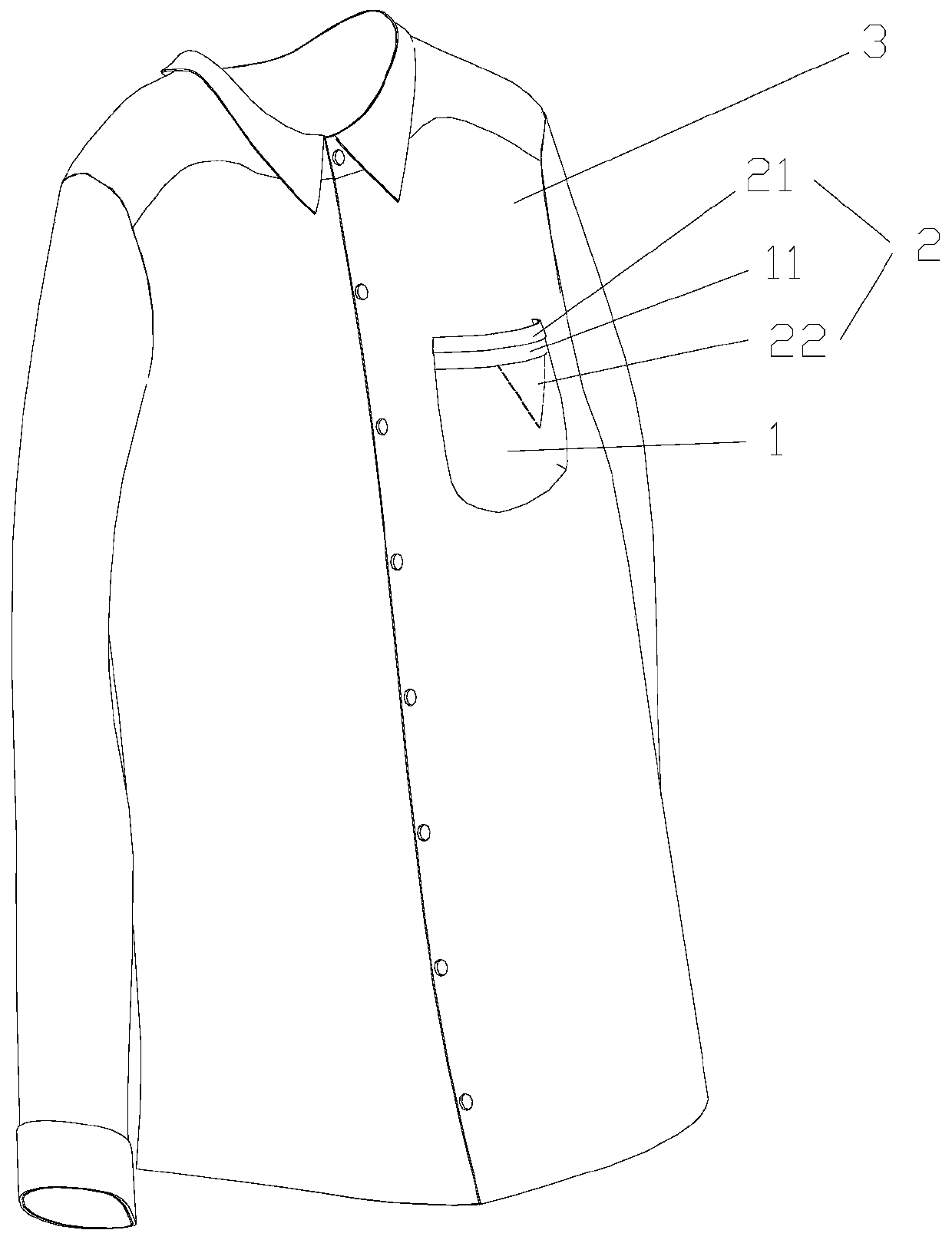 Fiber with anti-fogging effect and pocket applying same