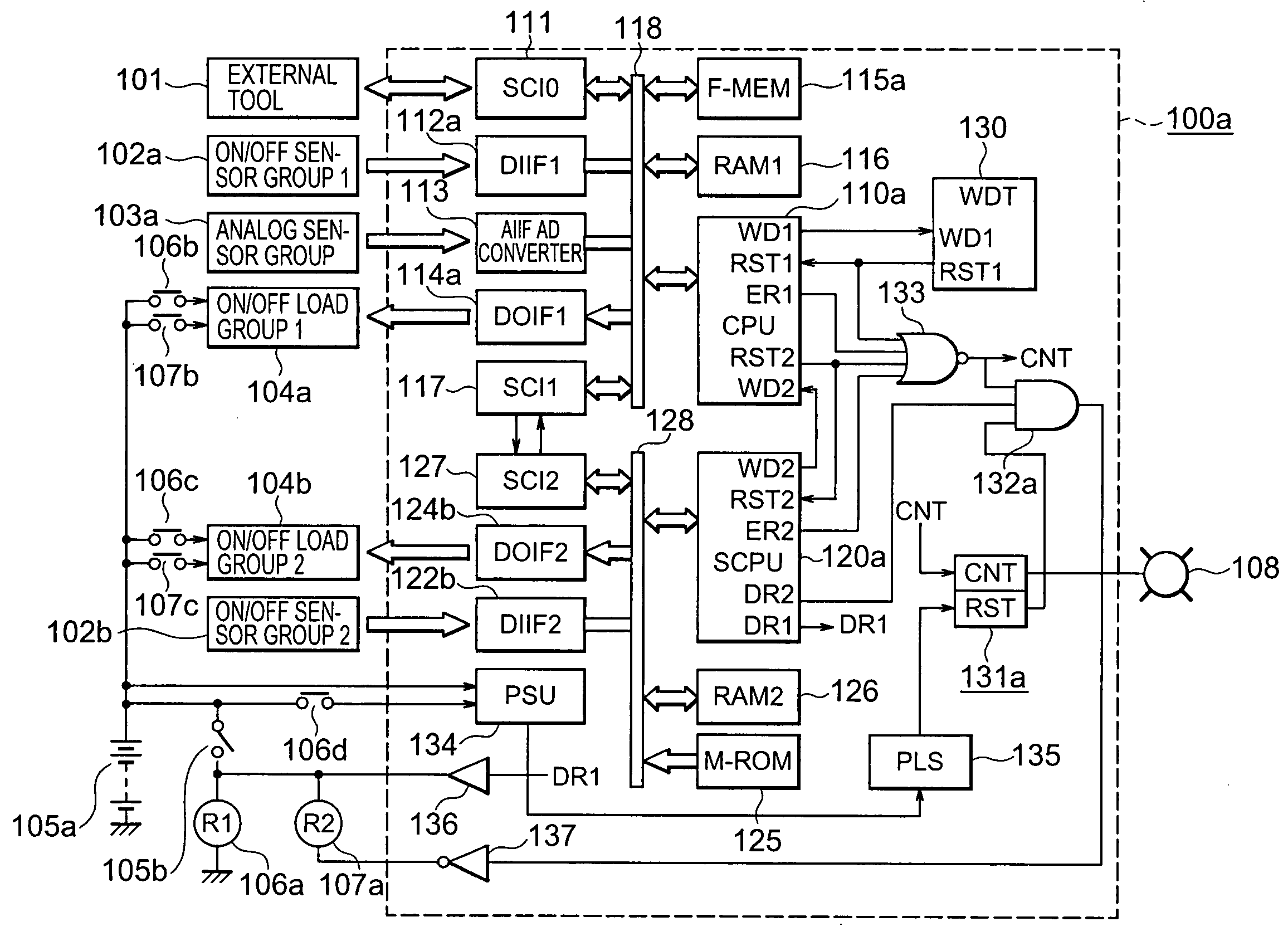 On-vehicle electronic control device