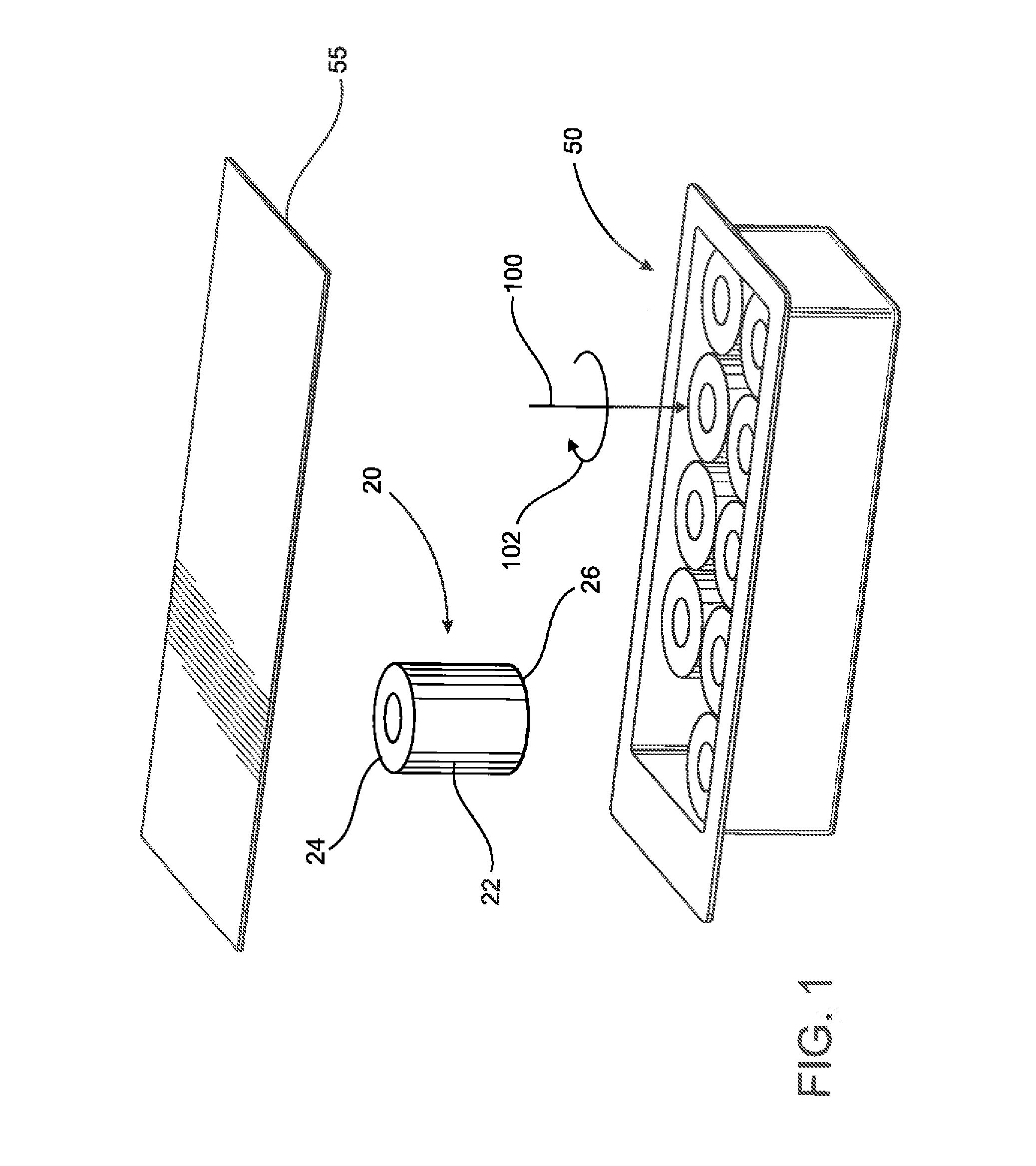Assembly and system for connecting a closure to a syringe