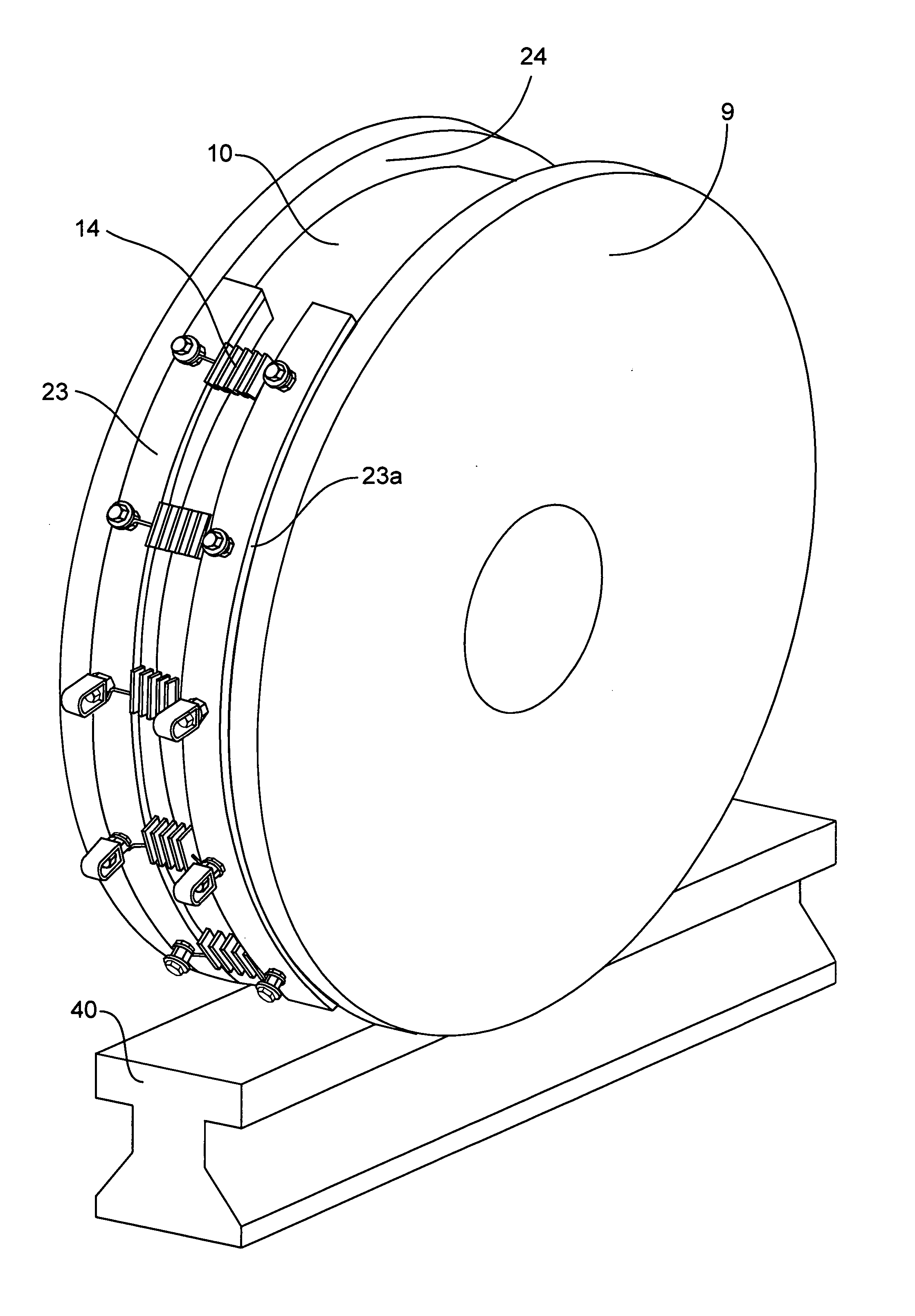 Wheel flange lubrication system