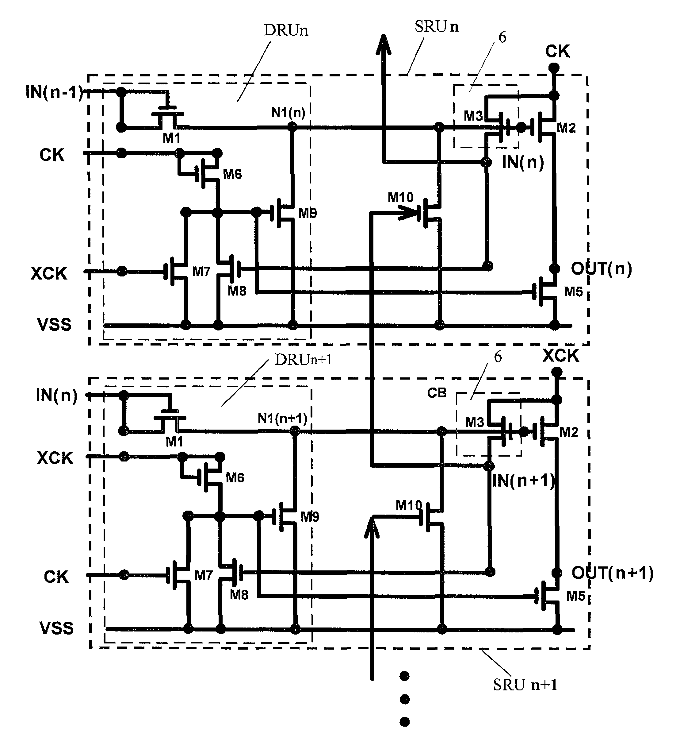 Signal-driving system and shift register unit thereof