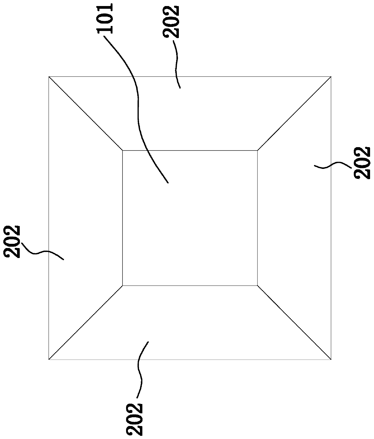 Back light packaging carton